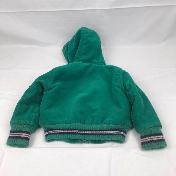 Vintage 70s Oshkosh corduroy sherpa green jacket - Picture 4 of 11